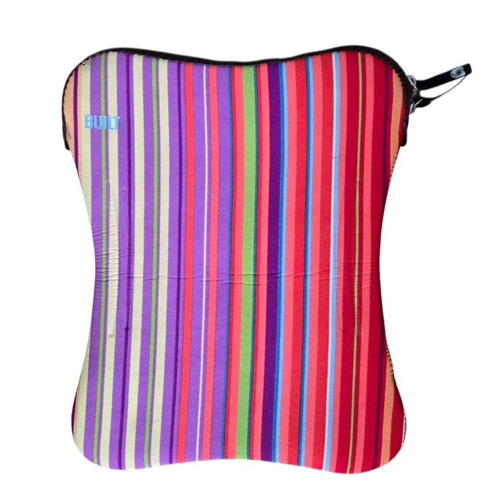 Built Brand Padded Laptop Sleeve Neoprene Colorful Striped Pattern for 12"-13"
